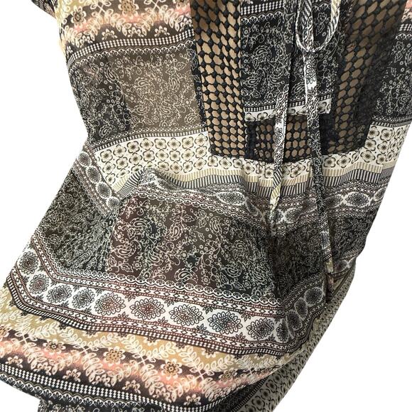 Black Rainn Boho Style Sleeveless Top Size 3X in Multi-color - Picture 8 of 11